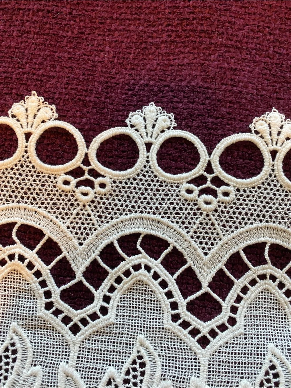 German Lace Valance Curtain